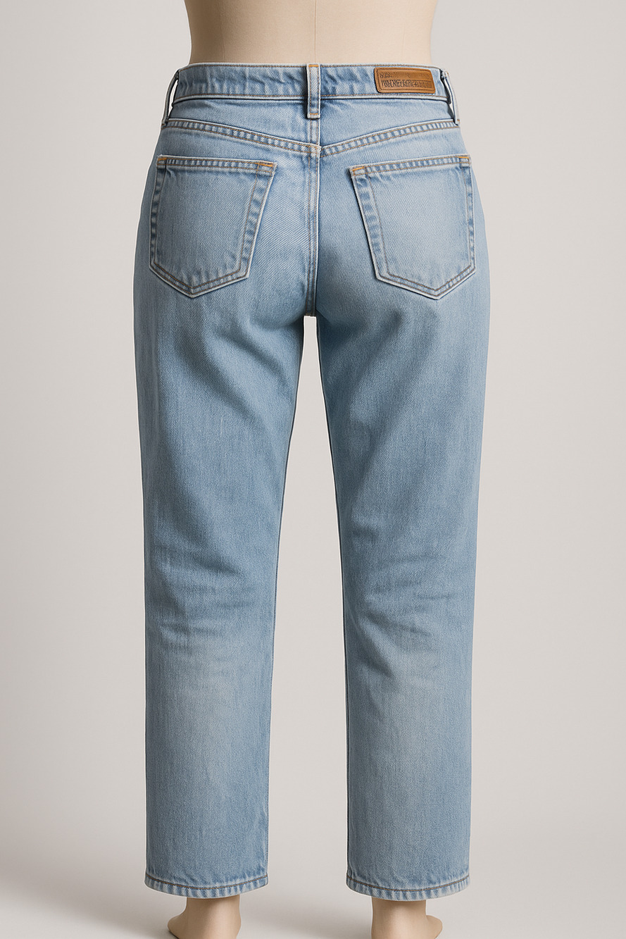 Polo Jeans Co Ralph Lauren Light Wash Denim Y2K Bootcut Jeans Vintage RL 2 Short